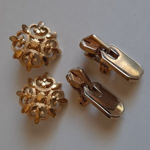 Vintage Monet Clip Earrings